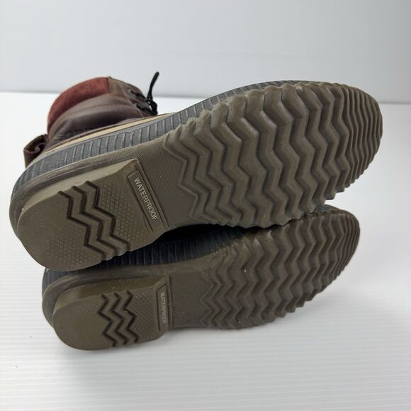 Sorel Men’s Waterproof Duck Boots Brown Leather Rubber Size 12 NM1704-259 - Picture 4 of 15